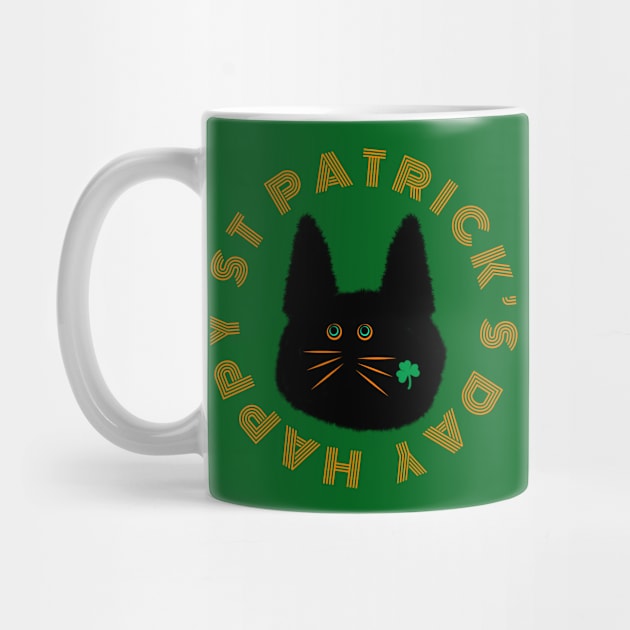 St Patrick’s Shamrock Cat by chowlet